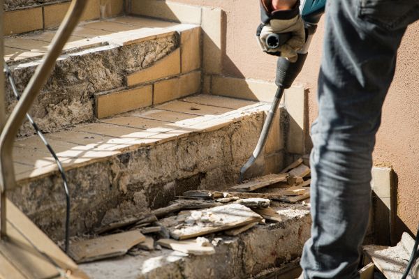 Concrete Stair Demolition in Mcdonough